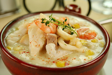 Image showing Seafood Chowder