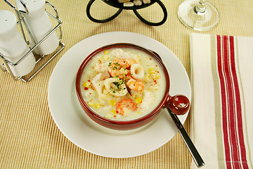 Image showing Seafood Chowder