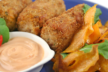 Image showing Tuna Croquettes With Dressing