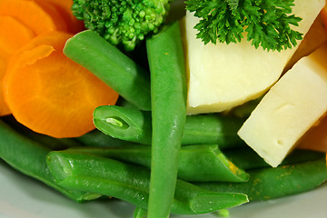 Image showing Beans, Carrot And Potato