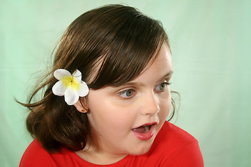 Image showing Flabbergasted Little Girl