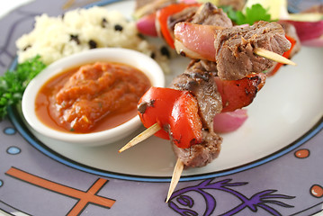 Image showing Beef Kabobs