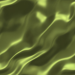 Image showing green silk