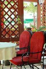 Image showing Restaurant terrace