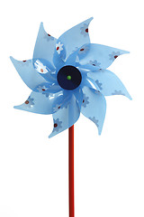 Image showing Blue wind wheel
