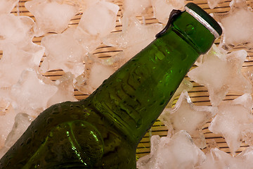 Image showing Beer and ice
