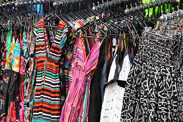 Image showing Shopping for dresses