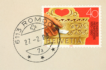 Image showing Switzerland stamp