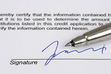 Image showing Signature