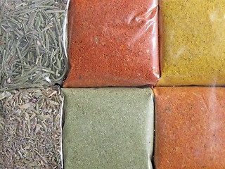 Image showing spices background