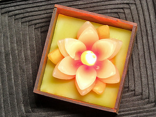Image showing flower candle