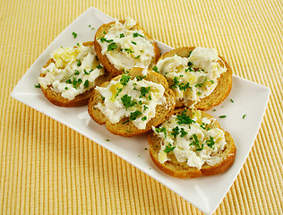 Image showing Ricotta On Toast