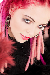 Image showing pink hair girl