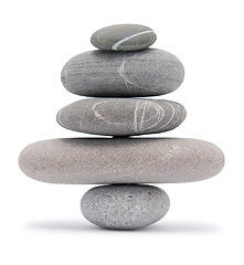 Image showing balancing pebbles