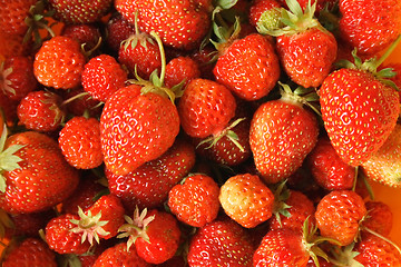 Image showing strawberries background