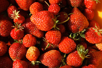 Image showing strawberries background