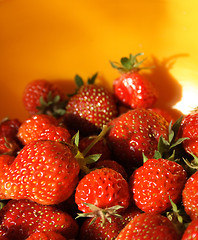 Image showing strawberries background