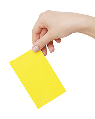 Image showing card in a hand