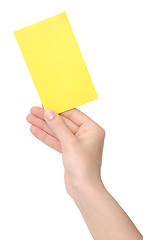 Image showing card in a hand