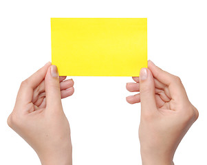 Image showing card in a hands