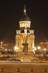 Image showing Avram Iancu square in Cluj Napoca,Romania