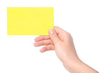 Image showing card in paper