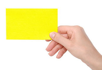 Image showing card in paper