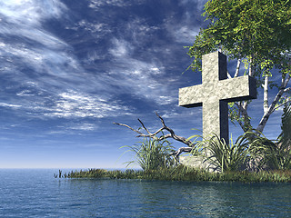 Image showing christian cross