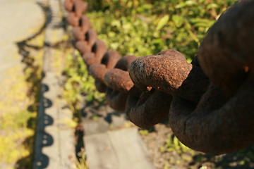 Image showing Rusty chain