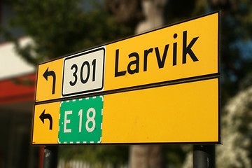 Image showing Direction Larvik