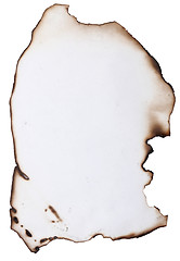 Image showing old burnt paper