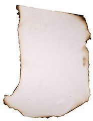 Image showing old burnt paper