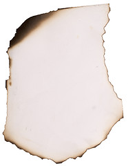 Image showing burnt paper