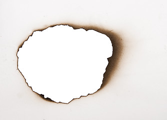 Image showing burnt hole 