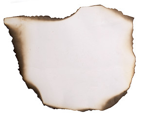 Image showing old burnt paper