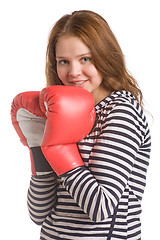 Image showing smiling boxer