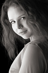 Image showing beautiful woman close-up portrait