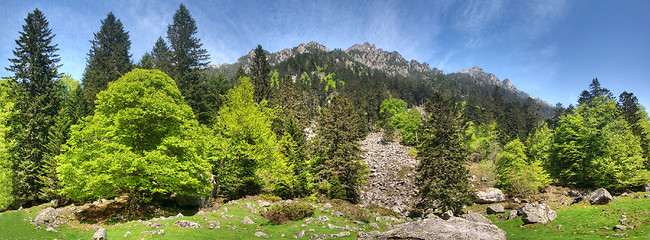 Image showing Mountain panoramic landscape