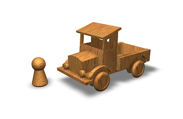 Image showing wooden toys