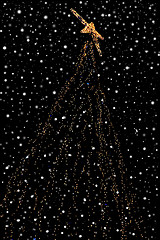 Image showing christmas tree with snow