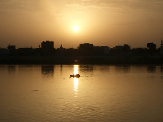 Image showing riding the Nile