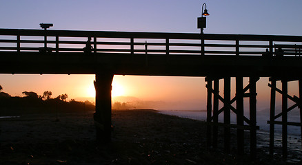 Image showing Sunrise Pier Ventura