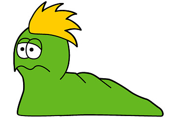 Image showing comic worm