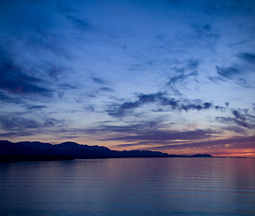 Image showing Strait of Juan de Fuca Sunset