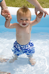 Image showing Baby Boy in Pool