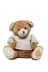 Image showing Cute Teddy bear isolated over white