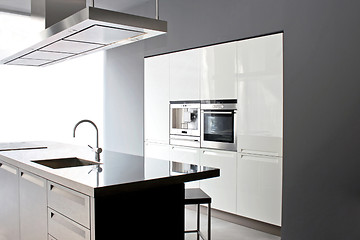 Image showing White kitchen