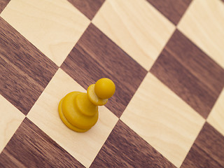 Image showing white pawn