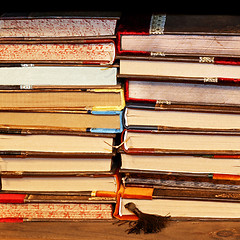 Image showing Books stack