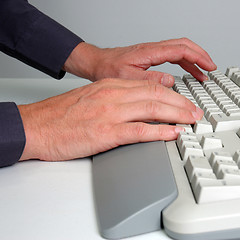 Image showing Computer user